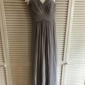 Grey Long Dress - Bridesmaid